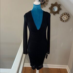 INC Black Long Sleeve Dress Sz S